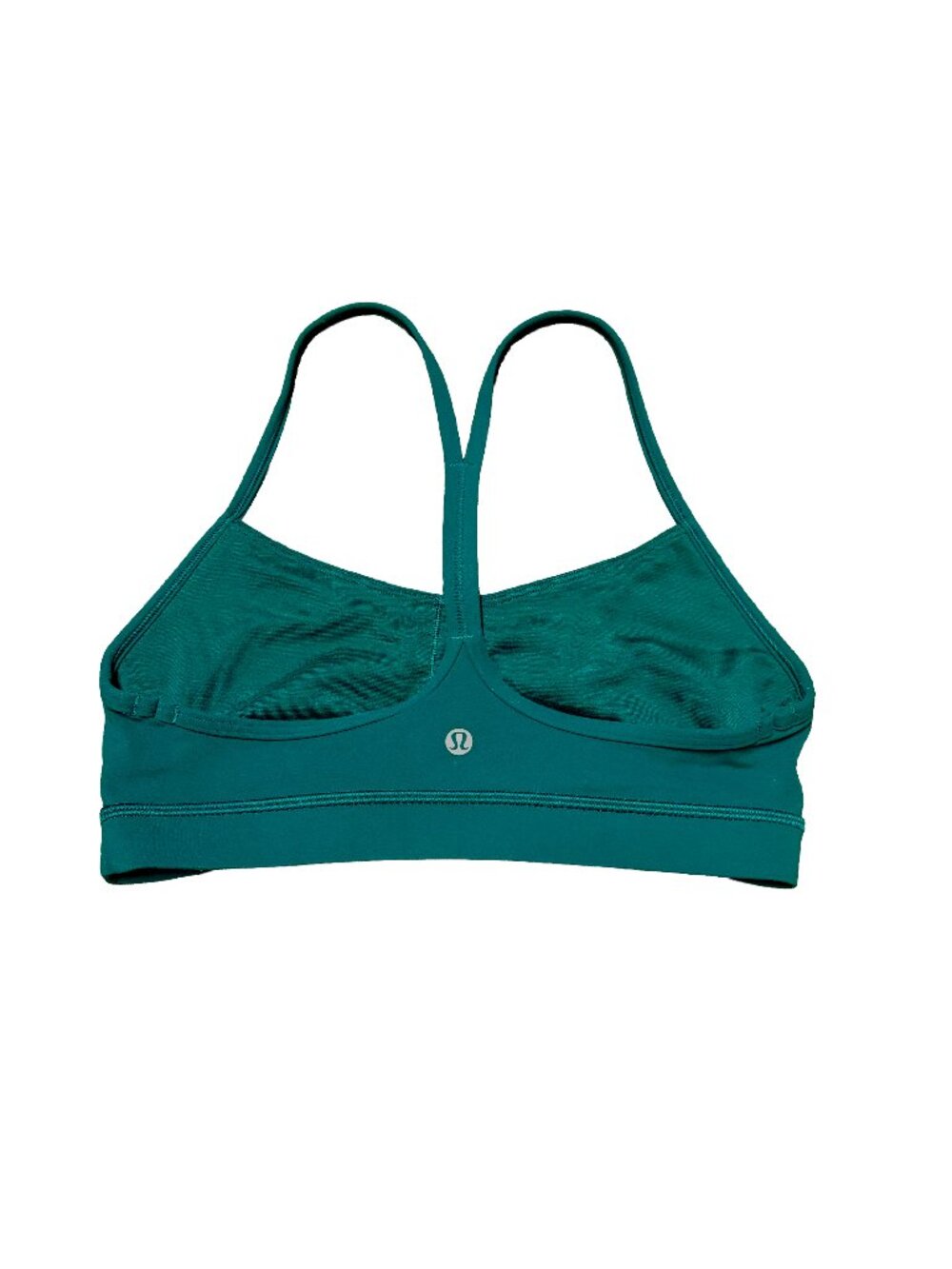 Lululemon Flow Y sports bra in a deep dark teal size 8